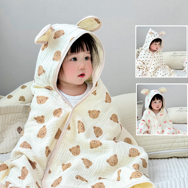 Hooded Bath Towel - Toalla de baño para bebé, capa