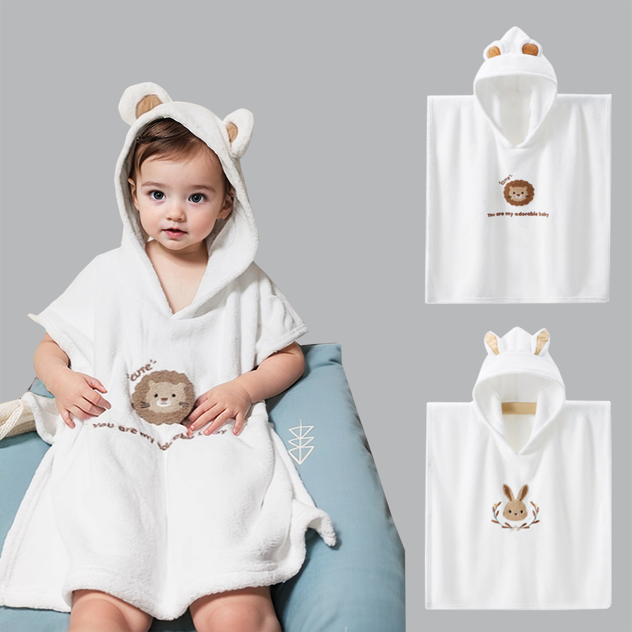 Hooded Bath Towel - Albornoz con capucha para bebé, toalla