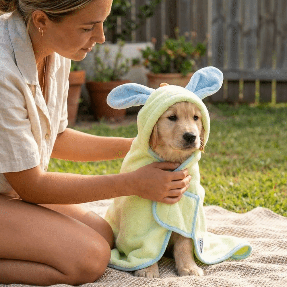 Hooded Bath Towel - Albornoz con Capucha Súper Absorbente para