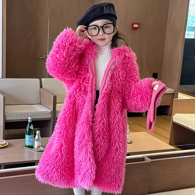 Baby X Clothing - Otoño Invierno niñas abrigo de piel