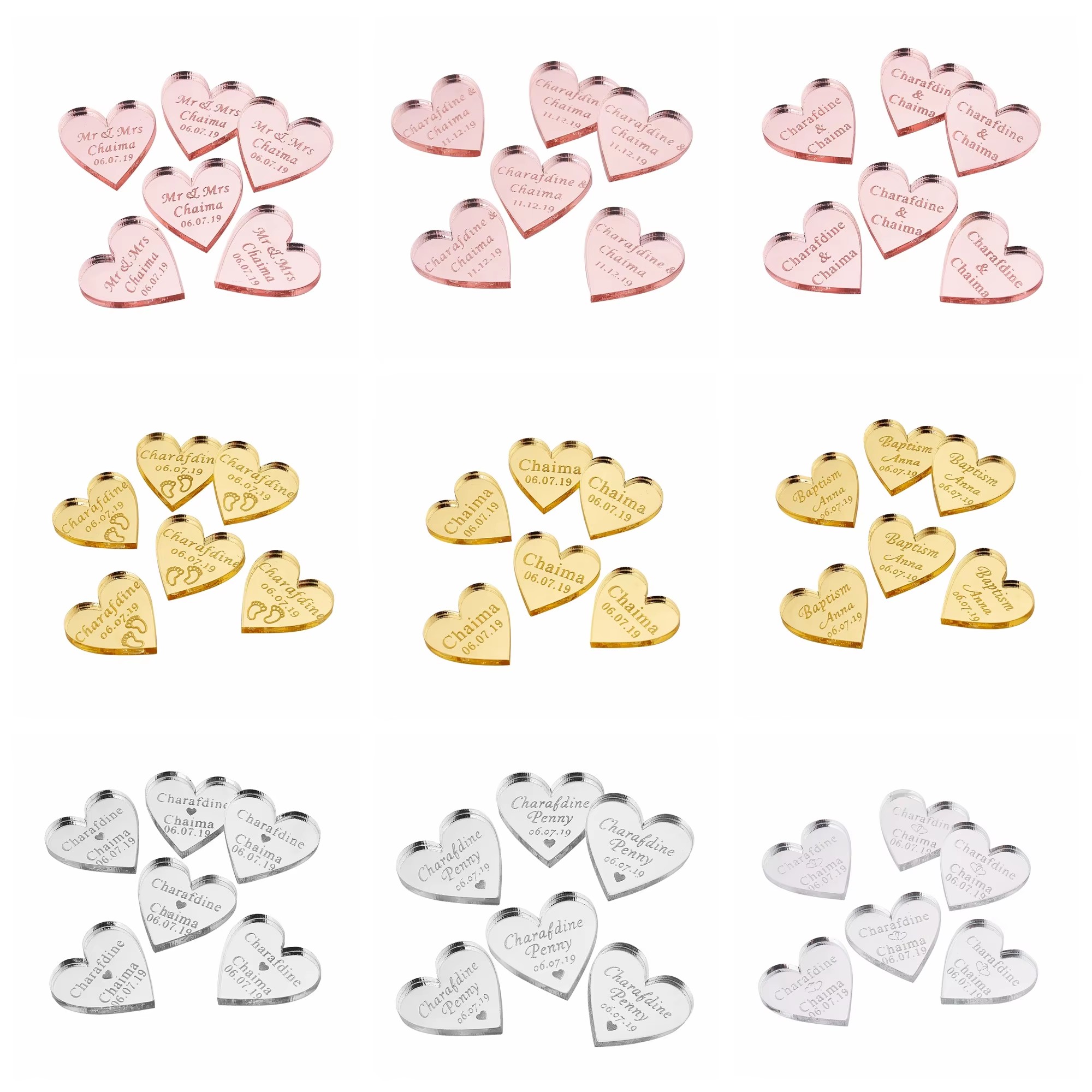 20/50/100Pcs Personalized Acry - Baby Clothing Tags reseña y precio