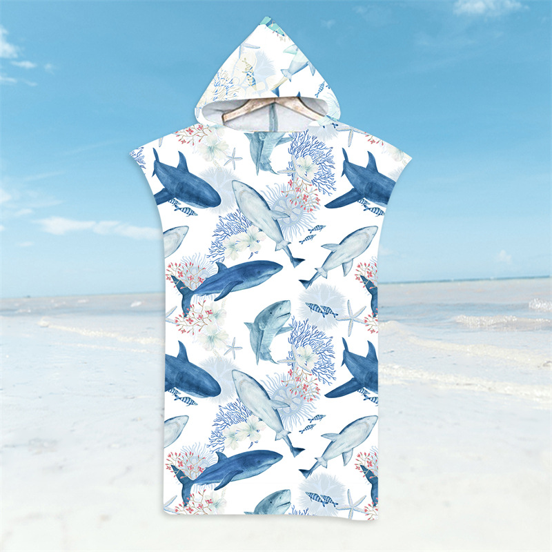 Albornoz de tiburón, toalla de - Hooded Bath Towel reseña y precio