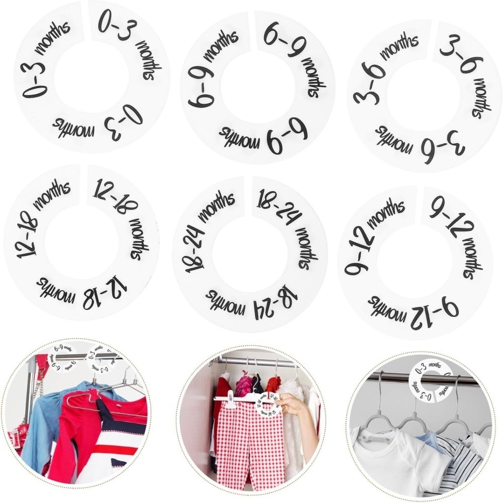 68/9 Piezas Separadores de Rop - Baby Clothing Tags reseña y precio