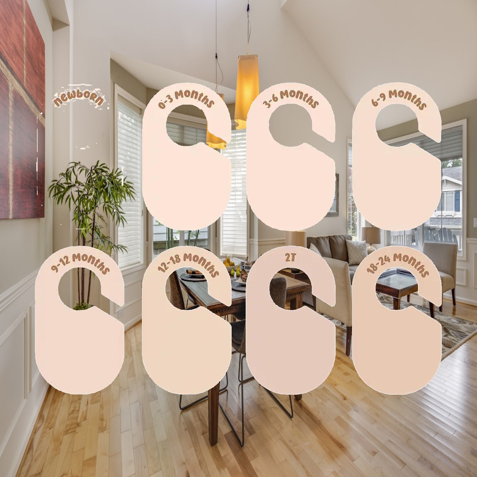 8 piezas de separadores de rop - Baby Clothing Tags reseña y precio